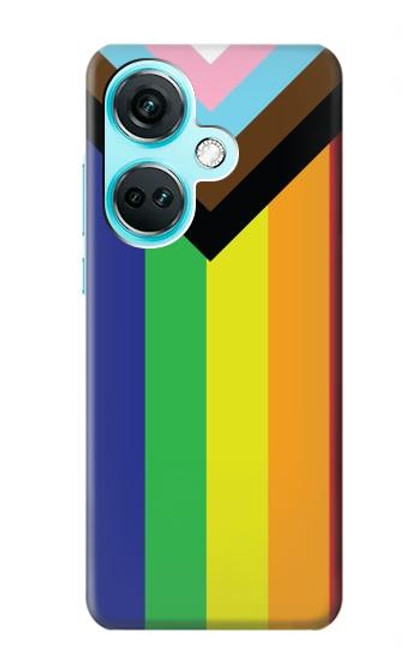 W3846 Pride Flag LGBT Hülle Schutzhülle Taschen und Leder Flip für OnePlus Nord CE3