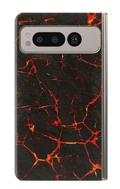 W3696 Lava Magma Hülle Schutzhülle Taschen und Leder Flip für Google Pixel Fold