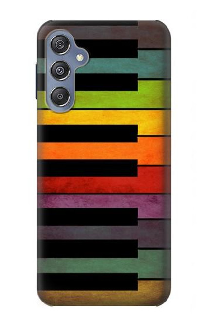 W3451 Colorful Piano Hülle Schutzhülle Taschen und Leder Flip für Samsung Galaxy M34 5G