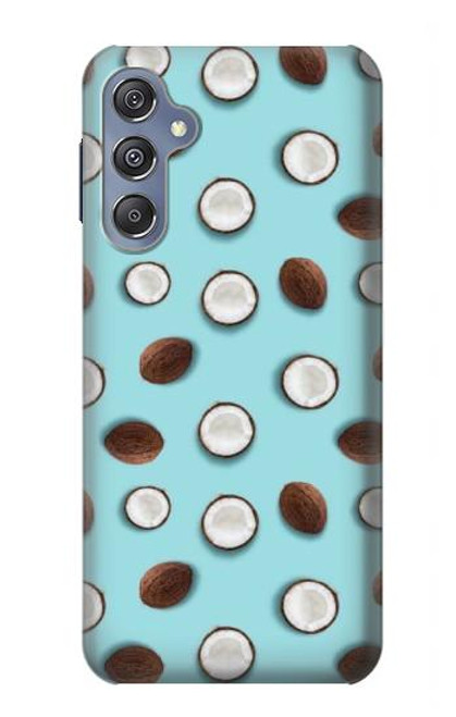 W3860 Coconut Dot Pattern Hülle Schutzhülle Taschen und Leder Flip für Samsung Galaxy M34 5G