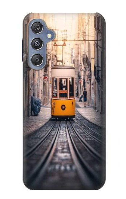 W3867 Trams in Lisbon Hülle Schutzhülle Taschen und Leder Flip für Samsung Galaxy M34 5G
