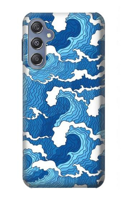 W3901 Aesthetic Storm Ocean Waves Hülle Schutzhülle Taschen und Leder Flip für Samsung Galaxy M34 5G