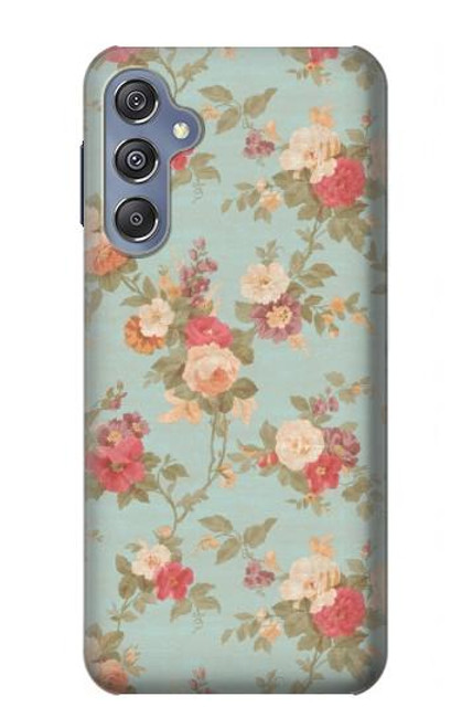 W3910 Vintage Rose Hülle Schutzhülle Taschen und Leder Flip für Samsung Galaxy M34 5G