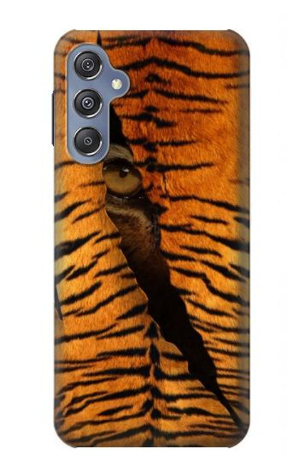 W3951 Tiger Eye Tear Marks Hülle Schutzhülle Taschen und Leder Flip für Samsung Galaxy M34 5G