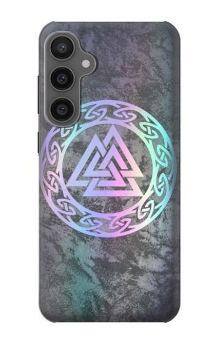 W3833 Valknut Odin Wotans Knot Hrungnir Heart Hülle Schutzhülle Taschen und Leder Flip für Samsung Galaxy S23 FE