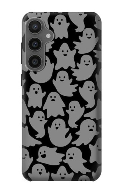 W3835 Cute Ghost Pattern Hülle Schutzhülle Taschen und Leder Flip für Samsung Galaxy S23 FE