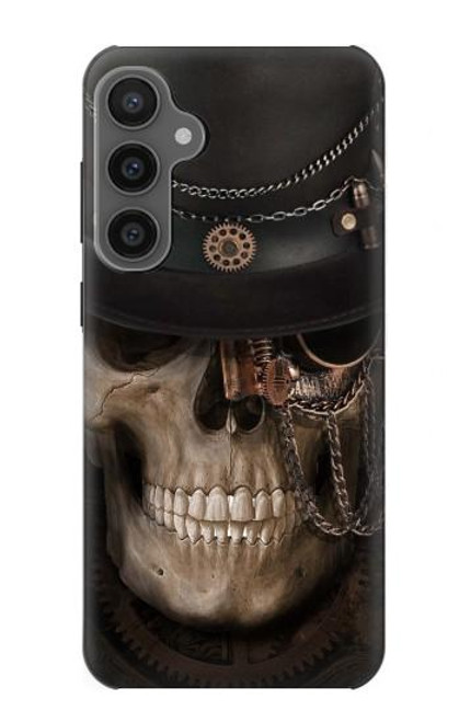W3852 Steampunk Skull Hülle Schutzhülle Taschen und Leder Flip für Samsung Galaxy S23 FE