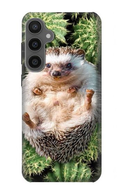 W3863 Pygmy Hedgehog Dwarf Hedgehog Paint Hülle Schutzhülle Taschen und Leder Flip für Samsung Galaxy S23 FE