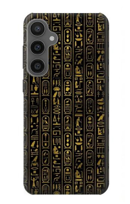W3869 Ancient Egyptian Hieroglyphic Hülle Schutzhülle Taschen und Leder Flip für Samsung Galaxy S23 FE