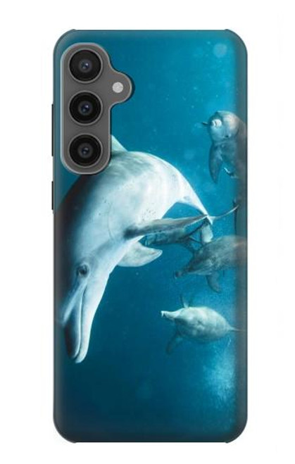 W3878 Dolphin Hülle Schutzhülle Taschen und Leder Flip für Samsung Galaxy S23 FE