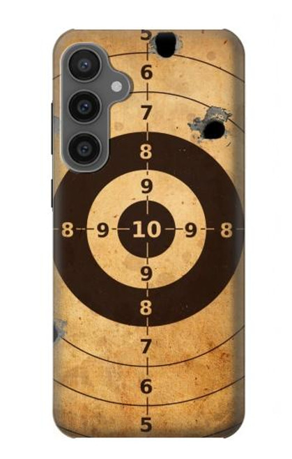 W3894 Paper Gun Shooting Target Hülle Schutzhülle Taschen und Leder Flip für Samsung Galaxy S23 FE