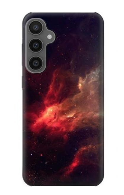 W3897 Red Nebula Space Hülle Schutzhülle Taschen und Leder Flip für Samsung Galaxy S23 FE