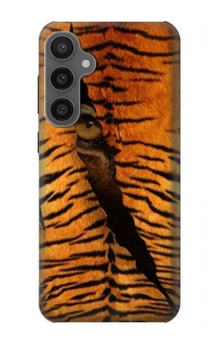 W3951 Tiger Eye Tear Marks Hülle Schutzhülle Taschen und Leder Flip für Samsung Galaxy S23 FE