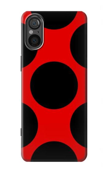 W1829 Ladybugs Dot Pattern Hülle Schutzhülle Taschen und Leder Flip für Sony Xperia 5 V