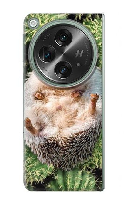 W3863 Pygmy Hedgehog Dwarf Hedgehog Paint Hülle Schutzhülle Taschen und Leder Flip für OnePlus OPEN