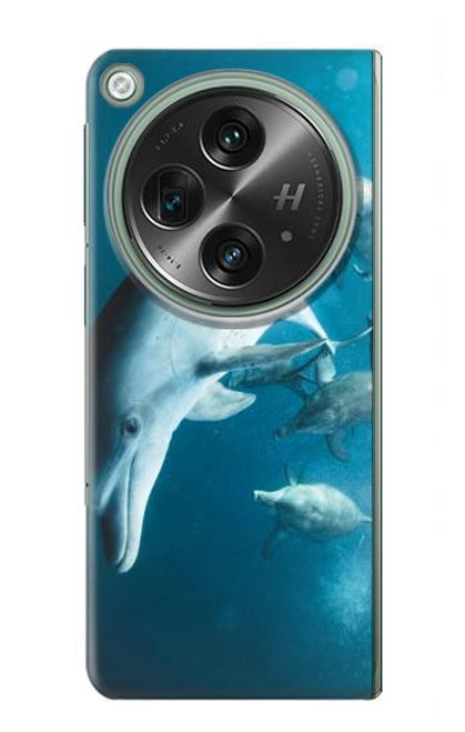 W3878 Dolphin Hülle Schutzhülle Taschen und Leder Flip für OnePlus OPEN