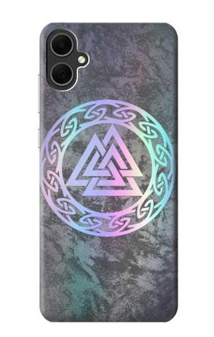 W3833 Valknut Odin Wotans Knot Hrungnir Heart Hülle Schutzhülle Taschen und Leder Flip für Samsung Galaxy A05