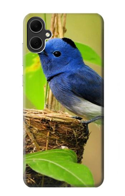 W3839 Bluebird of Happiness Blue Bird Hülle Schutzhülle Taschen und Leder Flip für Samsung Galaxy A05