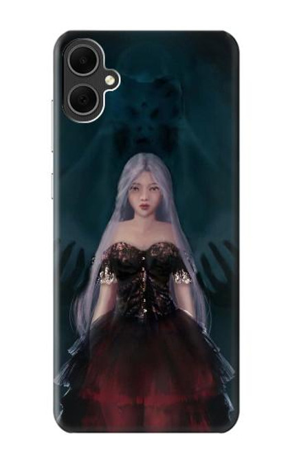 W3847 Lilith Devil Bride Gothic Girl Skull Grim Reaper Hülle Schutzhülle Taschen und Leder Flip für Samsung Galaxy A05