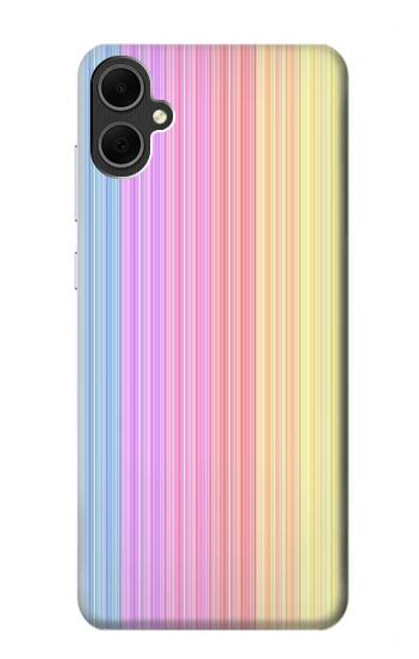 W3849 Colorful Vertical Colors Hülle Schutzhülle Taschen und Leder Flip für Samsung Galaxy A05