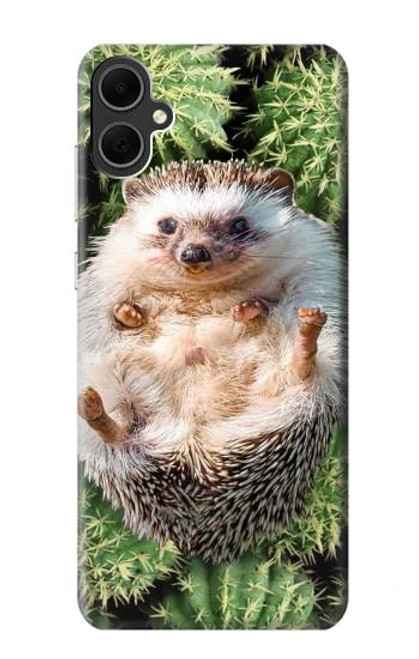 W3863 Pygmy Hedgehog Dwarf Hedgehog Paint Hülle Schutzhülle Taschen und Leder Flip für Samsung Galaxy A05