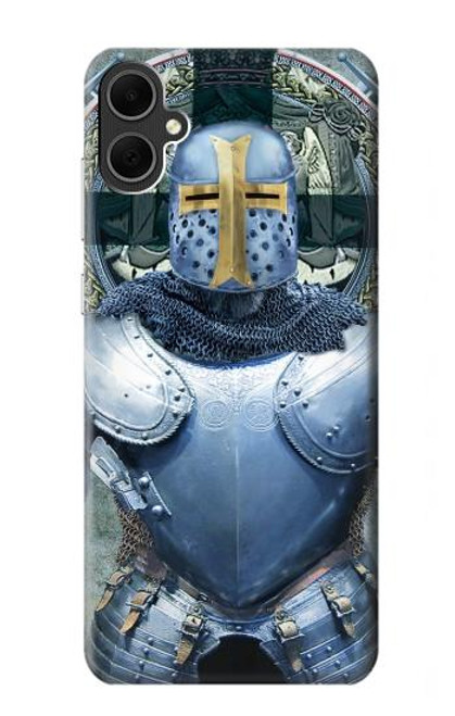 W3864 Medieval Templar Heavy Armor Knight Hülle Schutzhülle Taschen und Leder Flip für Samsung Galaxy A05