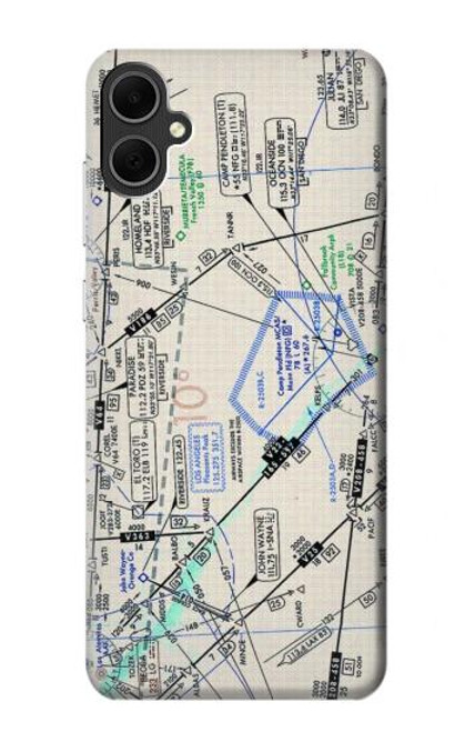 W3882 Flying Enroute Chart Hülle Schutzhülle Taschen und Leder Flip für Samsung Galaxy A05