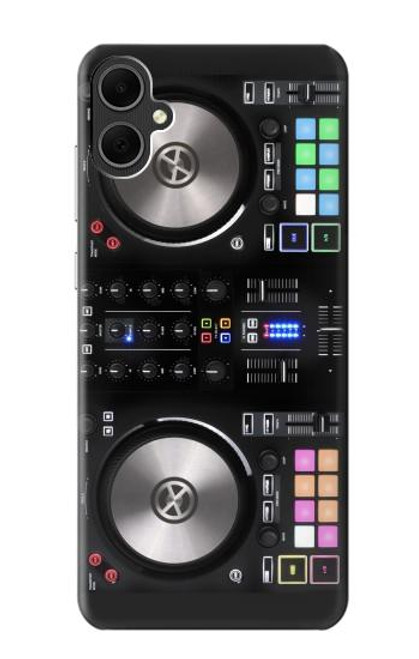 W3931 DJ Mixer Graphic Paint Hülle Schutzhülle Taschen und Leder Flip für Samsung Galaxy A05