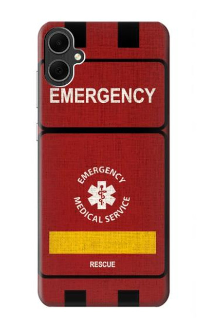 W3957 Emergency Medical Service Hülle Schutzhülle Taschen und Leder Flip für Samsung Galaxy A05