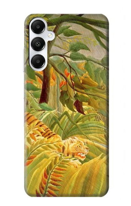 W3344 Henri Rousseau Tiger in a Tropical Storm Hülle Schutzhülle Taschen und Leder Flip für Samsung Galaxy A05s