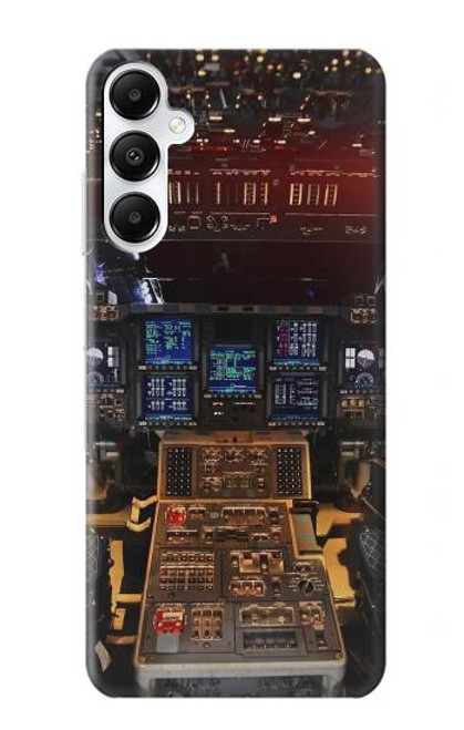 W3836 Airplane Cockpit Hülle Schutzhülle Taschen und Leder Flip für Samsung Galaxy A05s