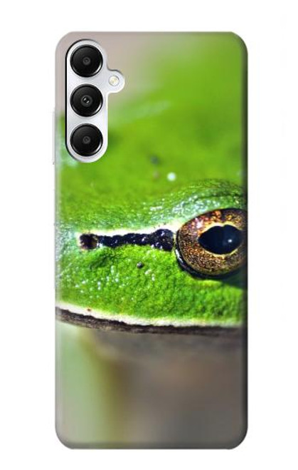 W3845 Green frog Hülle Schutzhülle Taschen und Leder Flip für Samsung Galaxy A05s