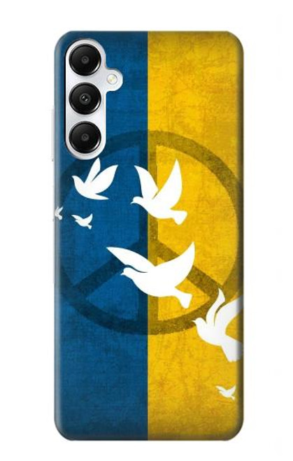 W3857 Peace Dove Ukraine Flag Hülle Schutzhülle Taschen und Leder Flip für Samsung Galaxy A05s