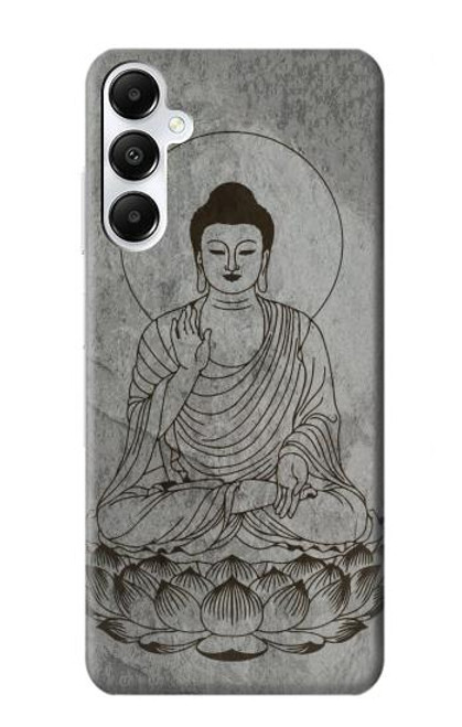 W3873 Buddha Line Art Hülle Schutzhülle Taschen und Leder Flip für Samsung Galaxy A05s