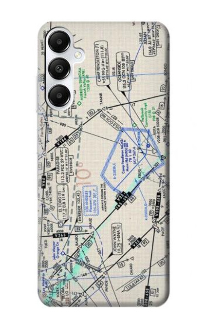 W3882 Flying Enroute Chart Hülle Schutzhülle Taschen und Leder Flip für Samsung Galaxy A05s