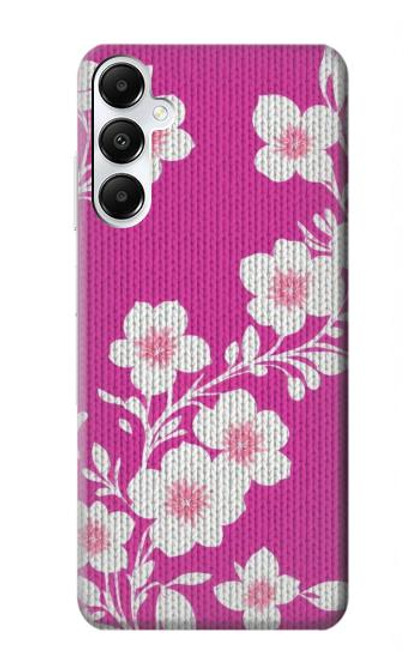 W3924 Cherry Blossom Pink Background Hülle Schutzhülle Taschen und Leder Flip für Samsung Galaxy A05s