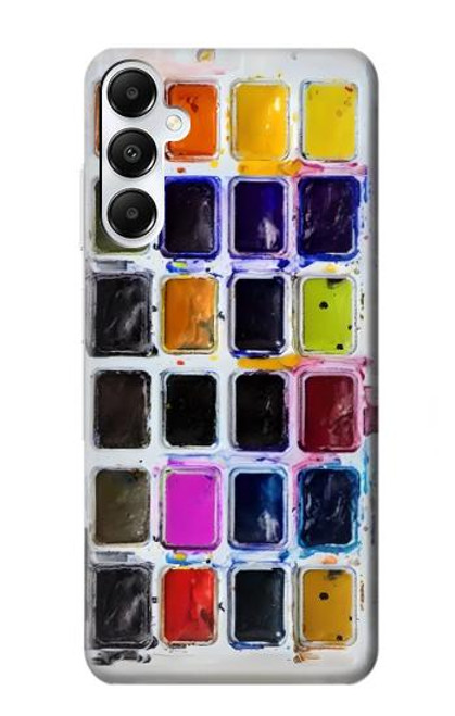 W3956 Watercolor Palette Box Graphic Hülle Schutzhülle Taschen und Leder Flip für Samsung Galaxy A05s