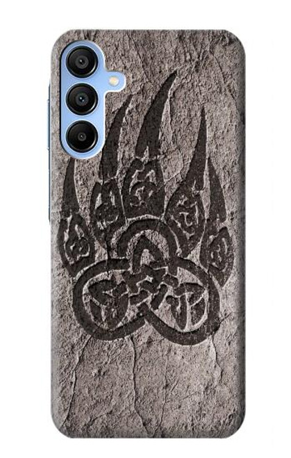 W3832 Viking Norse Bear Paw Berserkers Rock Hülle Schutzhülle Taschen und Leder Flip für Samsung Galaxy A15 5G