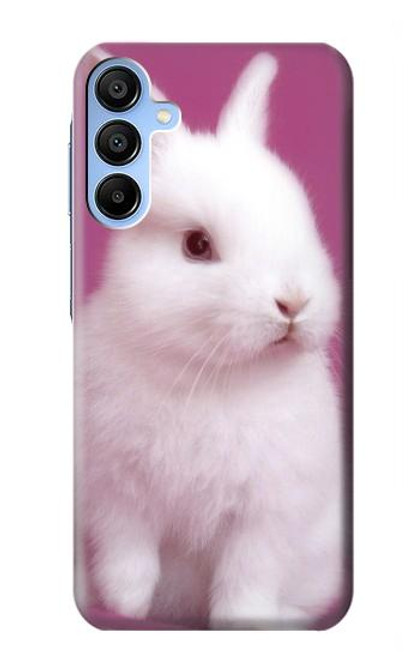 W3870 Cute Baby Bunny Hülle Schutzhülle Taschen und Leder Flip für Samsung Galaxy A15 5G