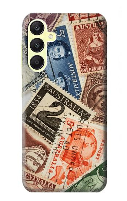 W3900 Stamps Hülle Schutzhülle Taschen und Leder Flip für Samsung Galaxy A25 5G