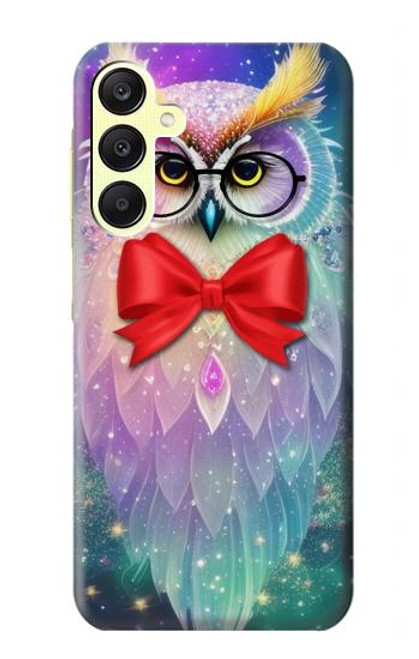 W3934 Fantasy Nerd Owl Hülle Schutzhülle Taschen und Leder Flip für Samsung Galaxy A25 5G