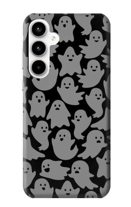 W3835 Cute Ghost Pattern Hülle Schutzhülle Taschen und Leder Flip für Samsung Galaxy A35 5G