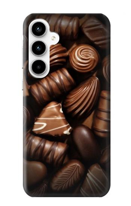 W3840 Dark Chocolate Milk Chocolate Lovers Hülle Schutzhülle Taschen und Leder Flip für Samsung Galaxy A35 5G