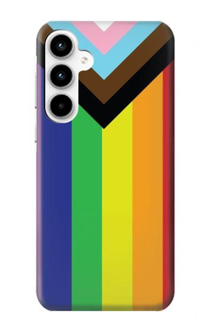 W3846 Pride Flag LGBT Hülle Schutzhülle Taschen und Leder Flip für Samsung Galaxy A35 5G