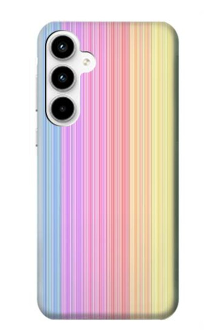 W3849 Colorful Vertical Colors Hülle Schutzhülle Taschen und Leder Flip für Samsung Galaxy A35 5G