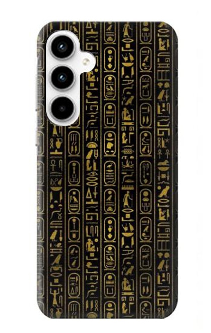 W3869 Ancient Egyptian Hieroglyphic Hülle Schutzhülle Taschen und Leder Flip für Samsung Galaxy A35 5G