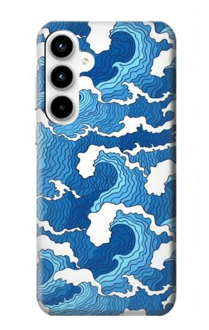 W3901 Aesthetic Storm Ocean Waves Hülle Schutzhülle Taschen und Leder Flip für Samsung Galaxy A35 5G