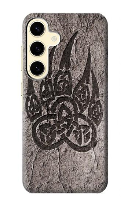 W3832 Viking Norse Bear Paw Berserkers Rock Hülle Schutzhülle Taschen und Leder Flip für Samsung Galaxy S24