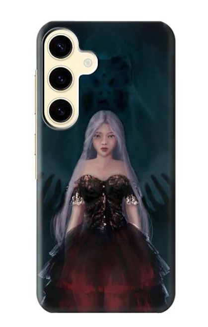 W3847 Lilith Devil Bride Gothic Girl Skull Grim Reaper Hülle Schutzhülle Taschen und Leder Flip für Samsung Galaxy S24