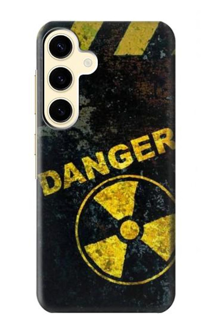 W3891 Nuclear Hazard Danger Hülle Schutzhülle Taschen und Leder Flip für Samsung Galaxy S24